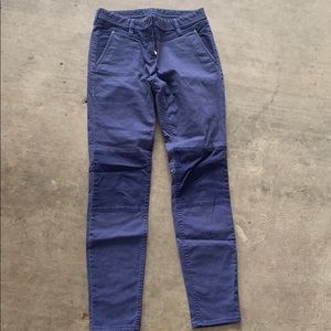 Blue pants with dark blue knee patches